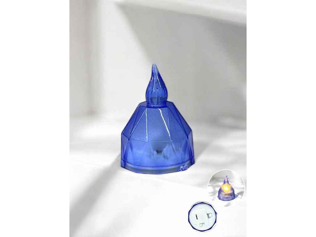 Свічка LED пластик 5*4 синiй м.04 ТМ SP Свічка LED пластик 5*4 синiй м.04 ТМ SP