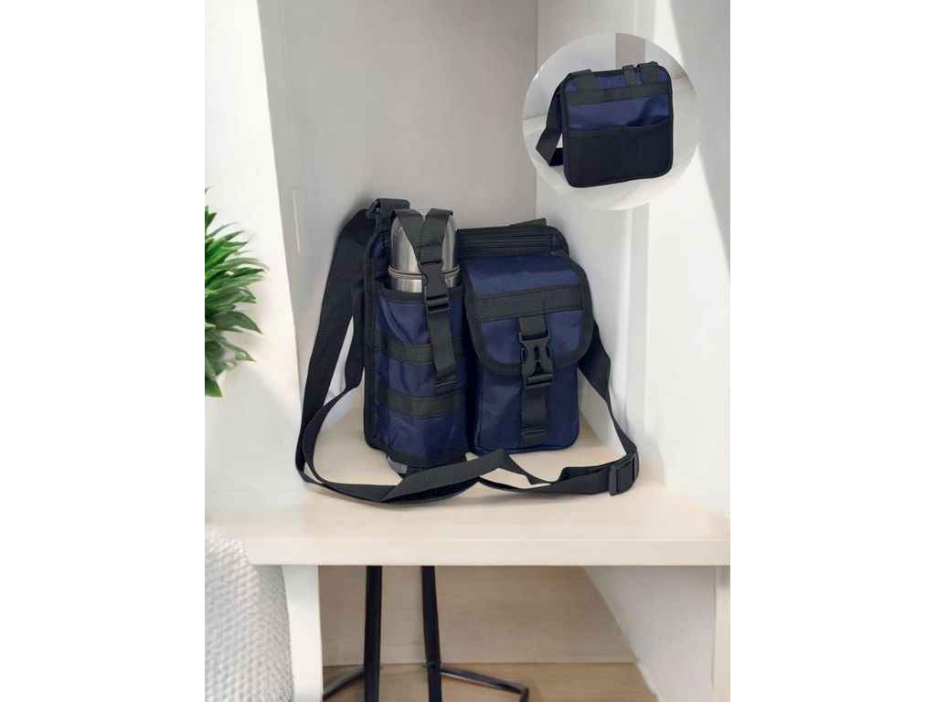 Сумка-слінг темно-синій 22*5*21,6см JACK LU м.24504 плащівка ТМ SP Сумка-слінг темно-синій 22*5*21,6см JACK LU м.24504 плащівка ТМ SP