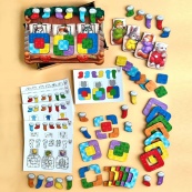 Дерев'яний сортер "Тварини в ліжечку" PSD302 (ПСД302). Зображення №4 Дерев'яний сортер "Тварини в ліжечку" PSD302 (ПСД302). Зображення №4