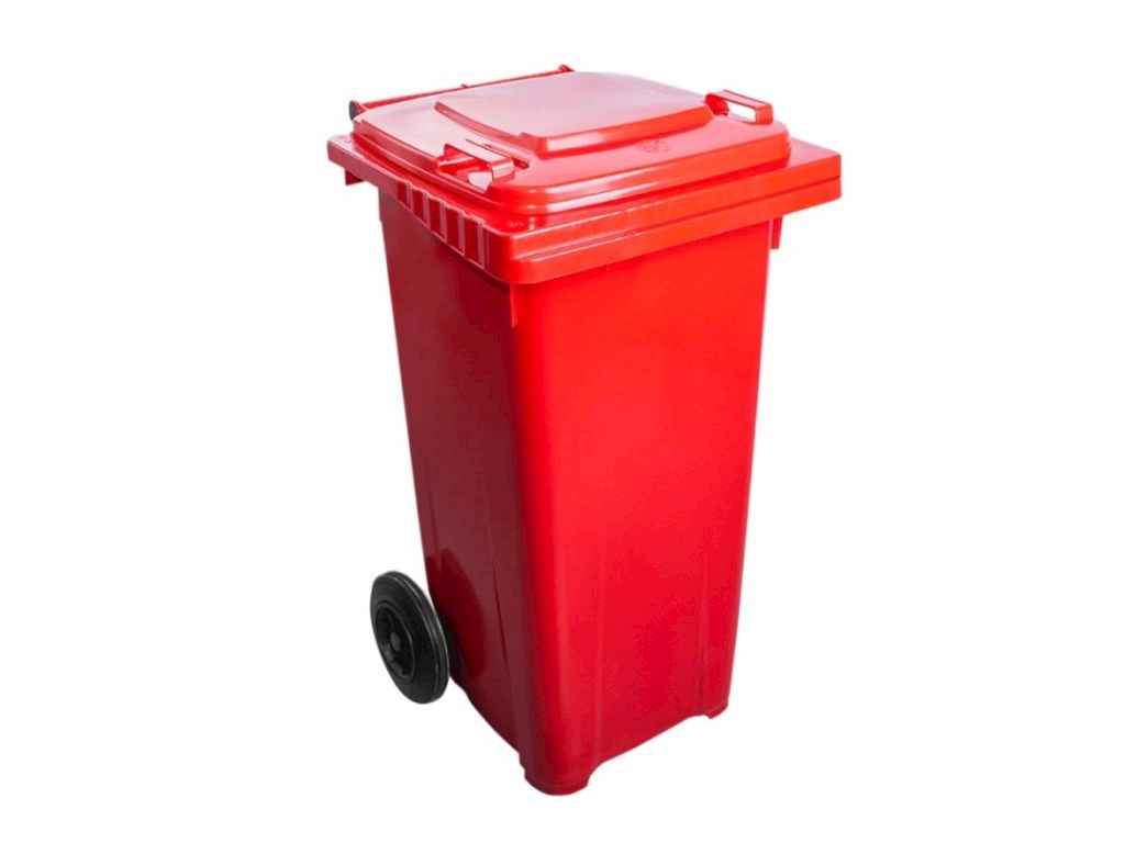 Контейнер для ТПВ 120л червоний Євро ТМ АЛЕАНА Контейнер для ТПВ 120л червоний Євро ТМ АЛЕАНА