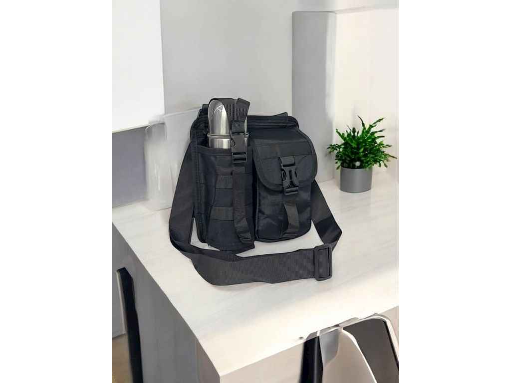 Сумка-слінг чорний 22*5*21,6см JACK LU м.24504 плащівка ТМ SP Сумка-слінг чорний 22*5*21,6см JACK LU м.24504 плащівка ТМ SP