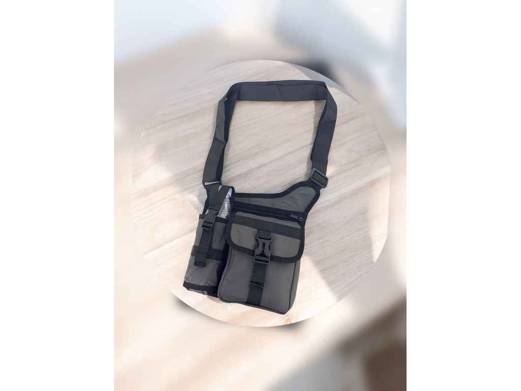 Сумка-слінг графітовий 23,5*28см JACK LU м.24502 плащівка ТМ SP Сумка-слінг графітовий 23,5*28см JACK LU м.24502 плащівка ТМ SP