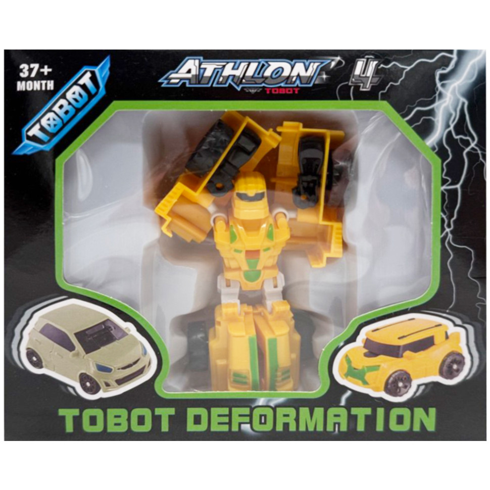 Машинка-трансформер "Tobot 2 в 1" 525-1(Yellow-1) пластик Машинка-трансформер "Tobot 2 в 1" 525-1(Yellow-1) пластик