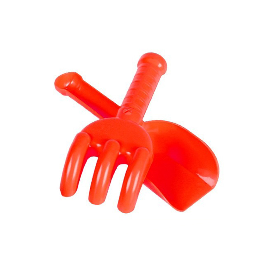 Детский игрушечный набор "Лопатка+грабельки" 2865TXK Красный Детский игрушечный набор "Лопатка+грабельки" 2865TXK Красный