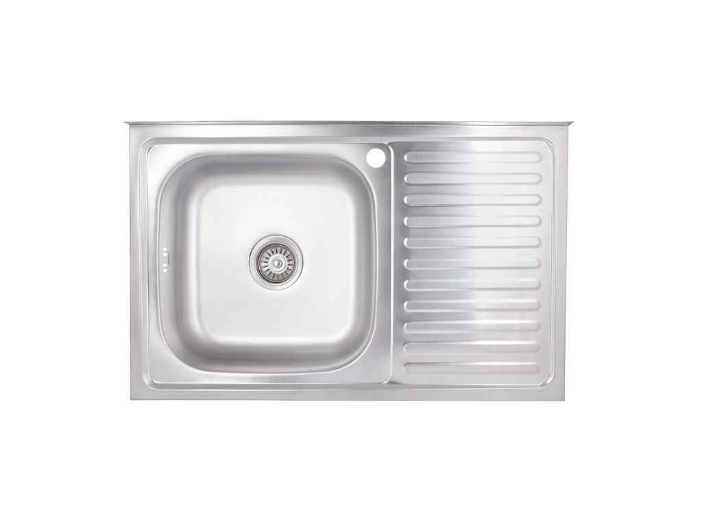 Мийка накладна 500х800х160мм 1 5080-L, Satin 0,6мм BRIN5080LSAT06 ТМ Brinex Мийка накладна 500х800х160мм 1 5080-L, Satin 0,6мм BRIN5080LSAT06 ТМ Brinex