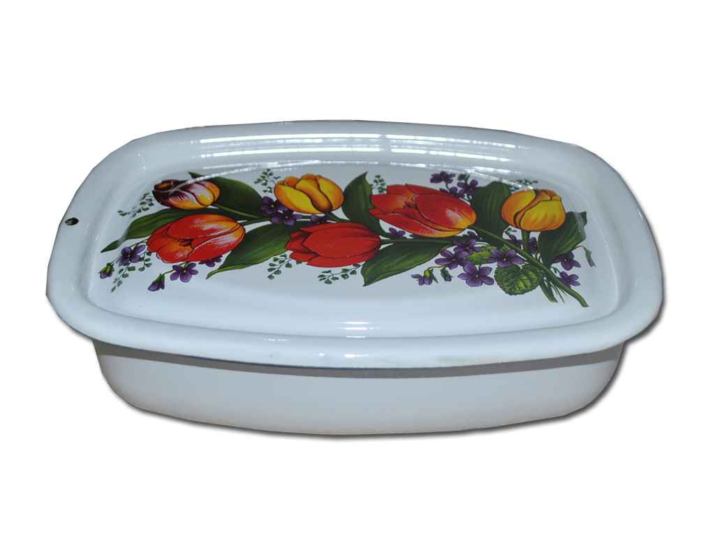 Лоток ем. 1л /2 з кришкою Весняний букет (I2507/2) ТМ IDILIA Лоток ем. 1л /2 з кришкою Весняний букет (I2507/2) ТМ IDILIA