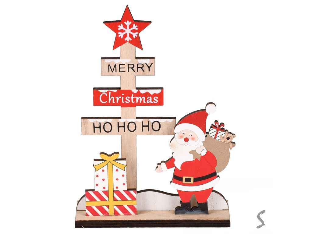 Декор новорічний 12*17см HO-HO-HO R33775 ТМ STENSON Декор новорічний 12*17см HO-HO-HO R33775 ТМ STENSON