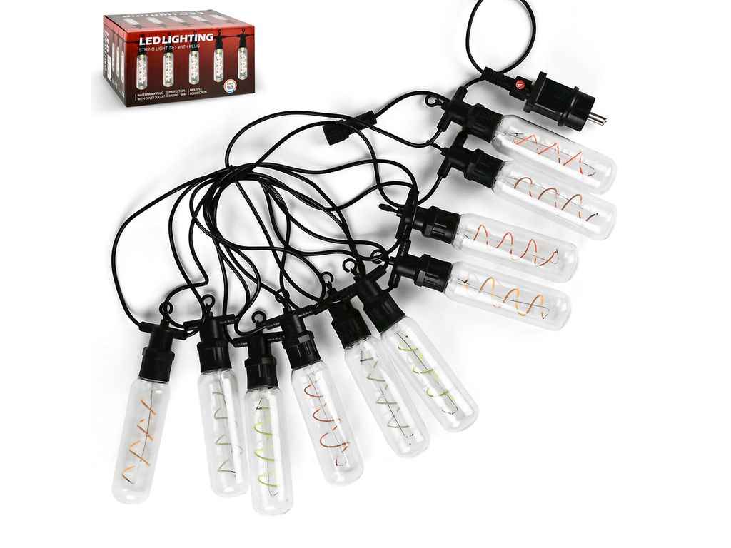 Гірлянда 10LED 5м світлодіодна зовнішня Лампочки Едісона M50062-Y ТМ STENSON Гірлянда 10LED 5м світлодіодна зовнішня Лампочки Едісона M50062-Y ТМ STENSON