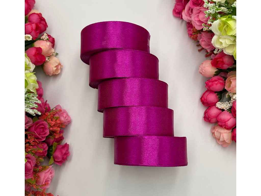Стрічка атласна маджента для рукоділля 2,5см*23м .АБ-334_ОПТ!!!!! ТМ КИТАЙ Стрічка атласна маджента для рукоділля 2,5см*23м .АБ-334_ОПТ!!!!! ТМ КИТАЙ