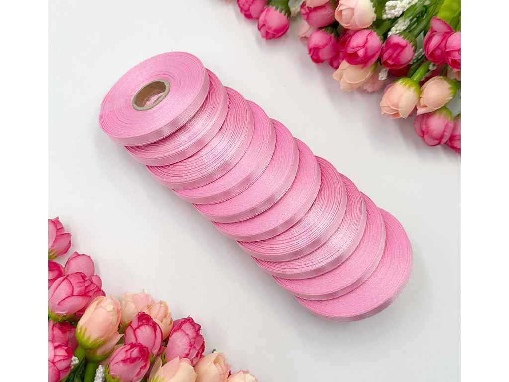 Стрічка атласна 0,6см * 23м рожевий LiaM арт.АБ-113 ТМ КИТАЙ Стрічка атласна 0,6см * 23м рожевий LiaM арт.АБ-113 ТМ КИТАЙ