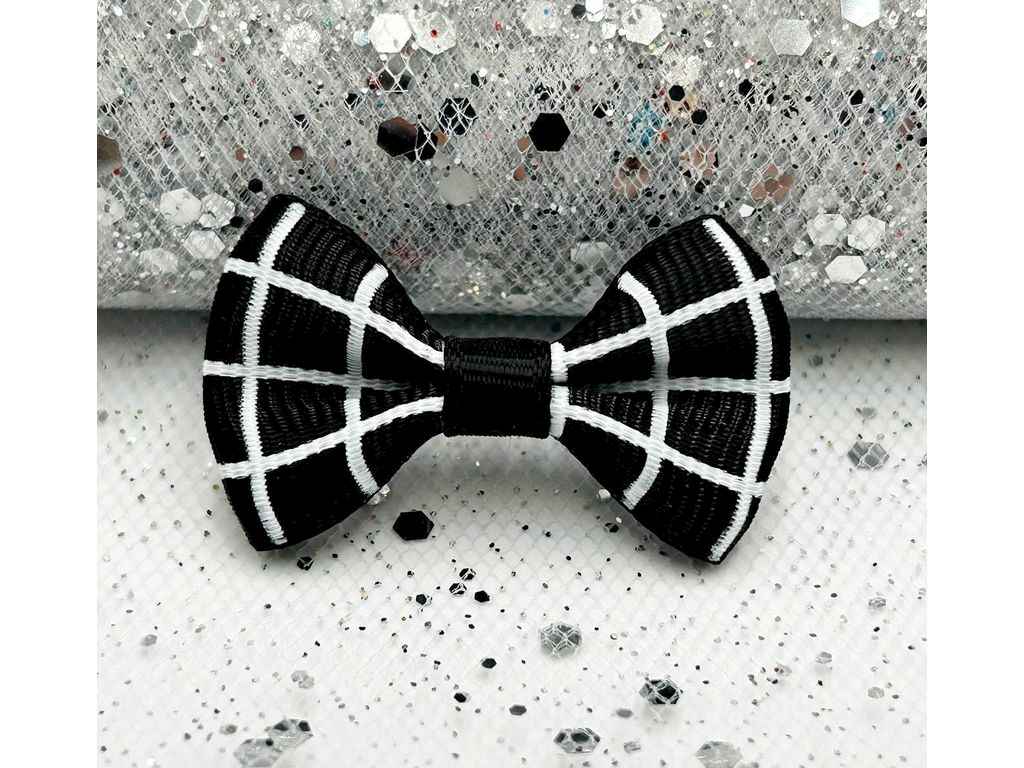 Подарункові бантики 3,5*2см чорний 10пр з принтом Клітка арт.БХ-237 ТМ КИТАЙ Подарункові бантики 3,5*2см чорний 10пр з принтом Клітка арт.БХ-237 ТМ КИТАЙ