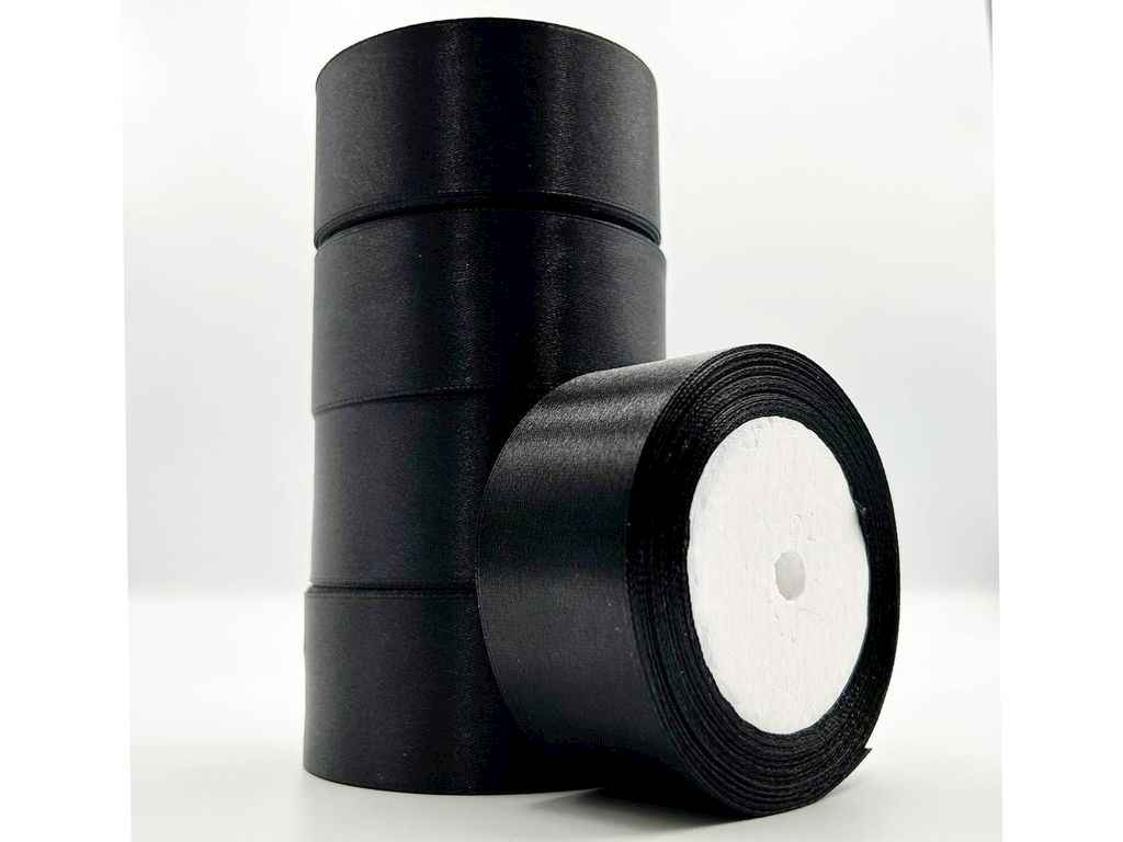 Стрічка атласна 4см * 23м чорний арт.АБ-656 ТМ КИТАЙ Стрічка атласна 4см * 23м чорний арт.АБ-656 ТМ КИТАЙ