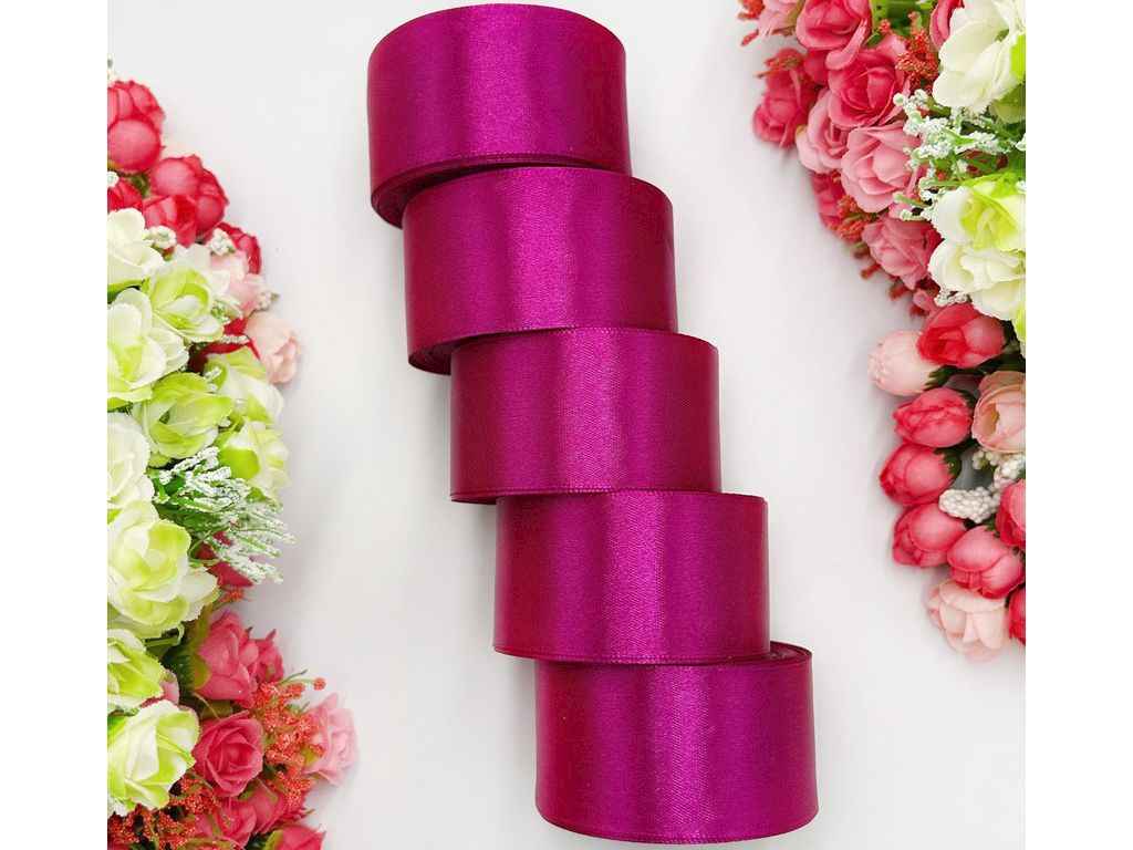 Стрічка атласна 4см * 23м маджента арт.АБ-434 ТМ КИТАЙ Стрічка атласна 4см * 23м маджента арт.АБ-434 ТМ КИТАЙ