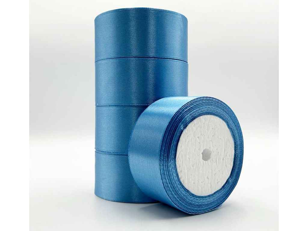 Стрічка атласна 4см * 23м лазурний арт.АБ-648 ТМ КИТАЙ Стрічка атласна 4см * 23м лазурний арт.АБ-648 ТМ КИТАЙ