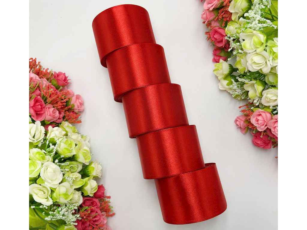 Стрічка атласна 5см * 23м рубіновий арт.АБ-537 ТМ КИТАЙ Стрічка атласна 5см * 23м рубіновий арт.АБ-537 ТМ КИТАЙ