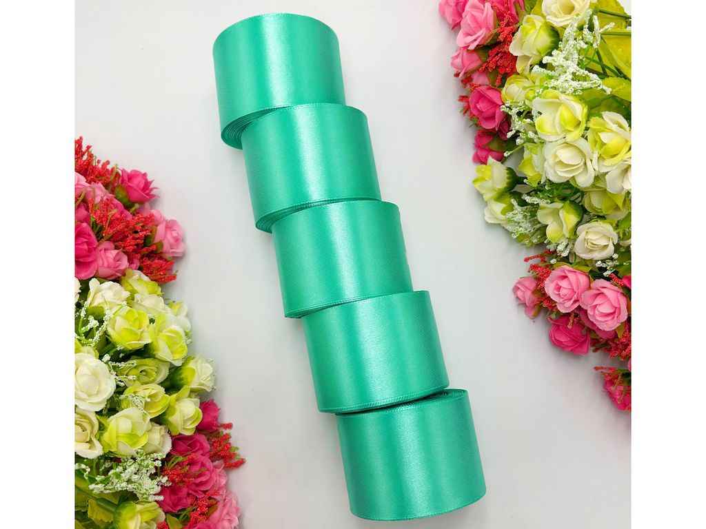 Стрічка атласна 5см * 23м тіффані арт.АБ-518 ТМ КИТАЙ Стрічка атласна 5см * 23м тіффані арт.АБ-518 ТМ КИТАЙ