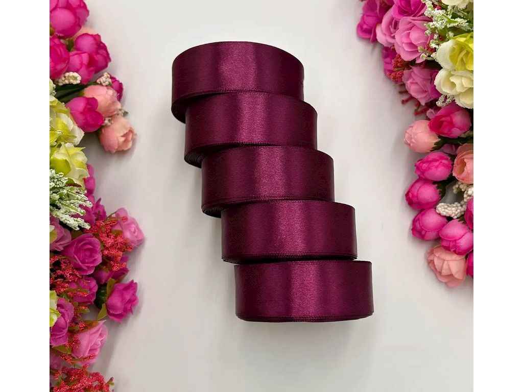 Стрічка атласна 2,5см * 23м марсала арт.АБ-325 ТМ КИТАЙ Стрічка атласна 2,5см * 23м марсала арт.АБ-325 ТМ КИТАЙ