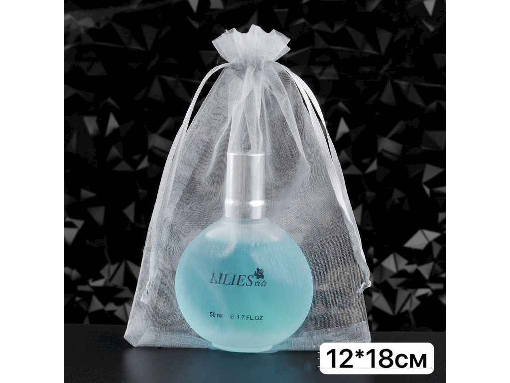 Мішечок подарунковий з органзи 10шт/уп 12*18см Сірий №22 арт.СП-882 ТМКИТАЙ Мішечок подарунковий з органзи 10шт/уп 12*18см Сірий №22 арт.СП-882 ТМКИТАЙ