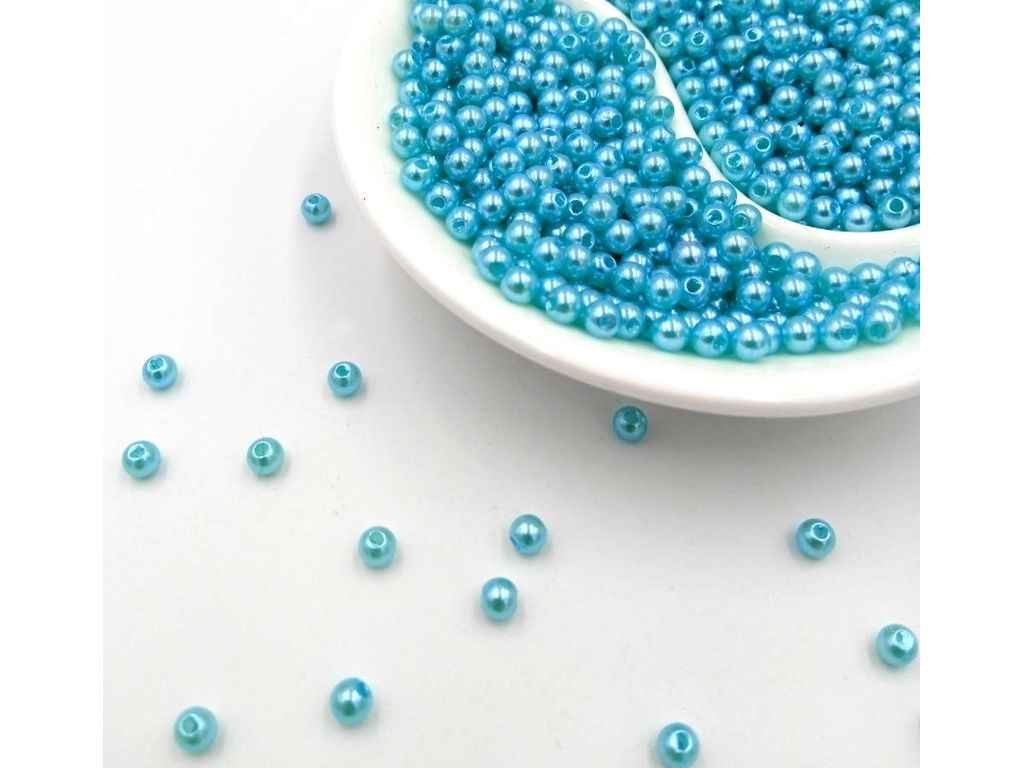 Намистини перлинні Ø-4мм 20гр≈660шт Бірюзовий арт.ЕД-152 ТМКИТАЙ Намистини перлинні Ø-4мм 20гр≈660шт Бірюзовий арт.ЕД-152 ТМКИТАЙ