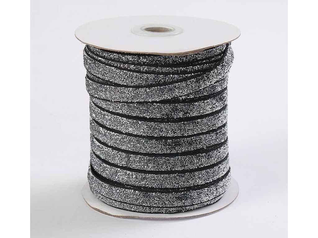 Оксамитова стрічка 40м з люрексом 10мм Металевий арт.Боб-Гліт ТМКИТАЙ Оксамитова стрічка 40м з люрексом 10мм Металевий арт.Боб-Гліт ТМКИТАЙ