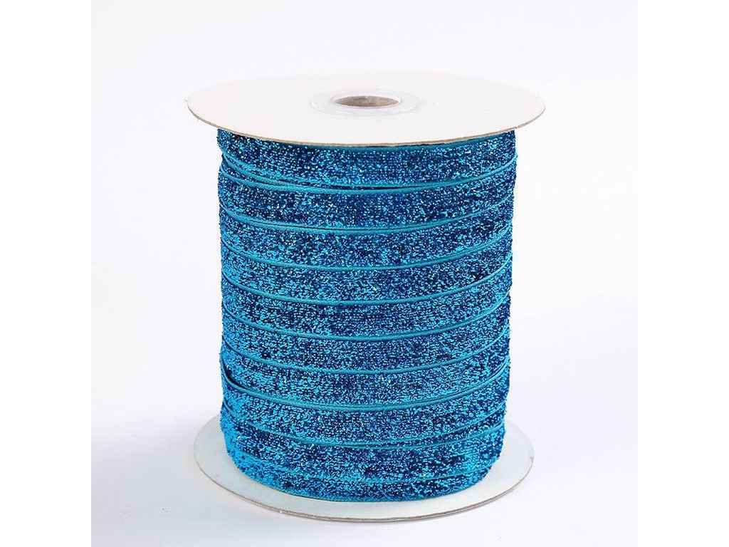 Оксамитова стрічка 40м з люрексом 10мм Морський арт.Боб-Гліт ТМКИТАЙ Оксамитова стрічка 40м з люрексом 10мм Морський арт.Боб-Гліт ТМКИТАЙ