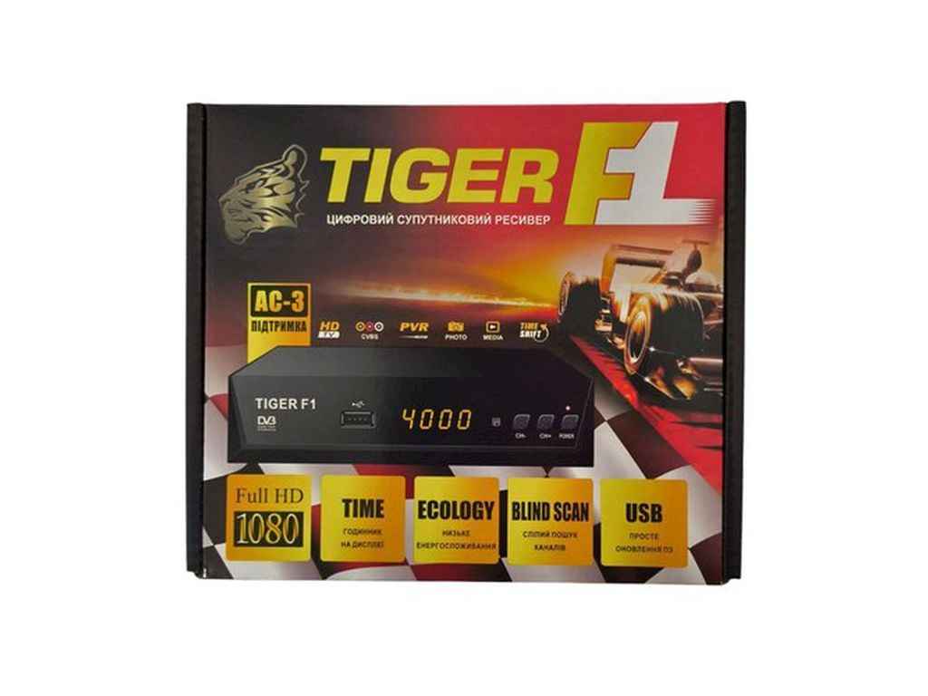 Супутниковий ресивер F1 HD ТМTIGER Супутниковий ресивер F1 HD ТМTIGER