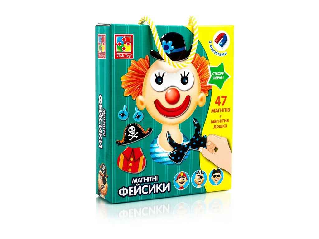 Гра магнітна Фейсики VT3702-15 ТМVLADI TOYS Гра магнітна Фейсики VT3702-15 ТМVLADI TOYS