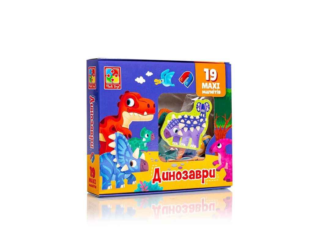 Набір магнітів Динозаври VT3106-23 ТМVLADI TOYS Набір магнітів Динозаври VT3106-23 ТМVLADI TOYS