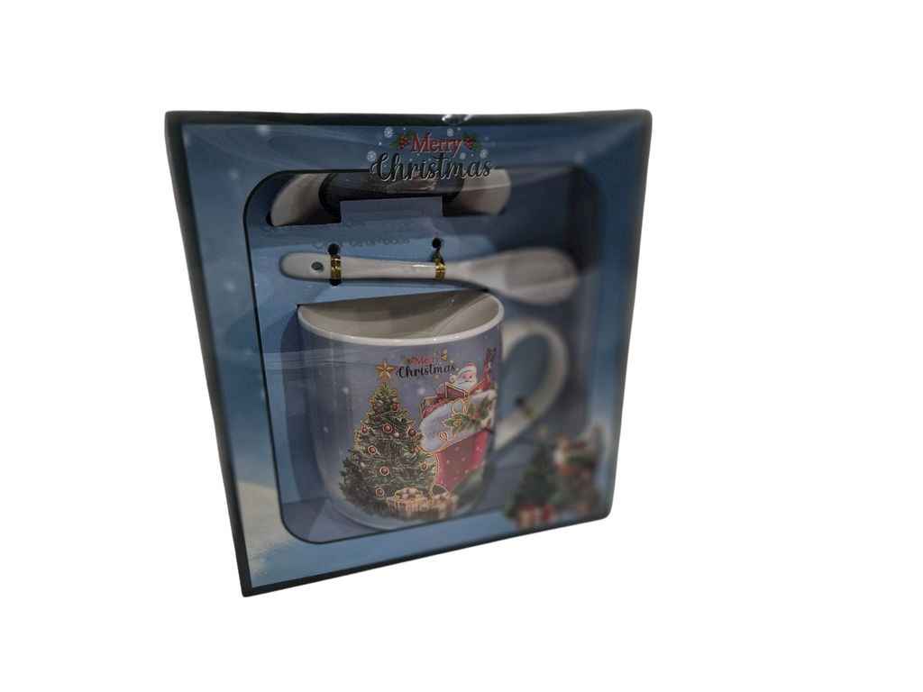 Чашка-заварник 340мл з ложкою Merry Christmas HK-2381B/3671 в под. коробці ТМ PRC Чашка-заварник 340мл з ложкою Merry Christmas HK-2381B/3671 в под. коробці ТМ PRC