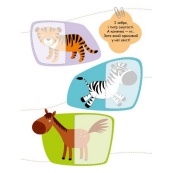 Детская книжечка "Ищем половинки животных" 1700002, 8 страниц. Изображение №2