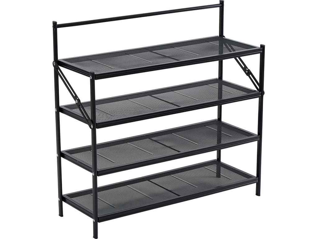 Полиця для взуття 4 рівні 71*24,5*67,5см металпластик ТМ ECO FABRIC Полиця для взуття 4 рівні 71*24,5*67,5см металпластик ТМ ECO FABRIC