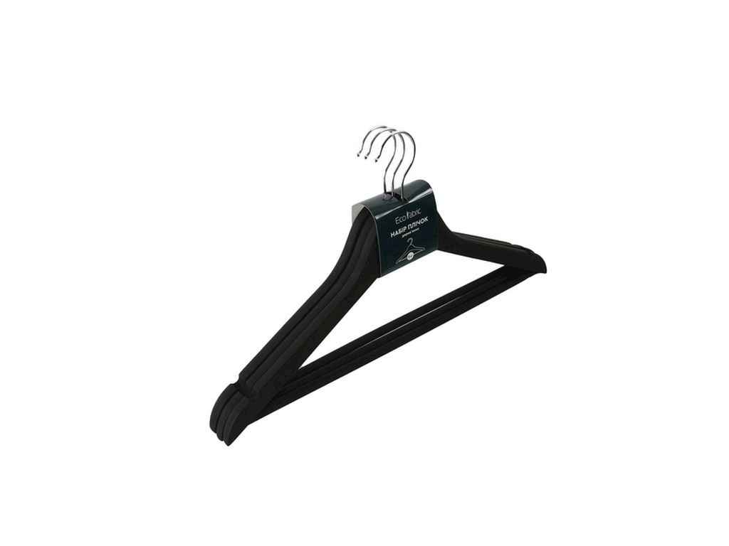 Вішалки 44,5см 3шт з soft touch покриттям Дерево ТМ ECO FABRIC Вішалки 44,5см 3шт з soft touch покриттям Дерево ТМ ECO FABRIC