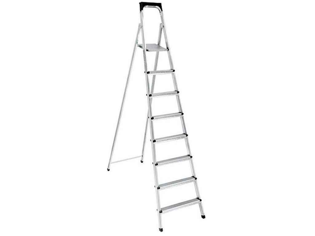 Драбина Метал 8 сходинок оцинкована Еліпс (7 сход. столик) ТМ KANAT Драбина Метал 8 сходинок оцинкована Еліпс (7 сход. столик) ТМ KANAT