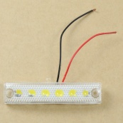 Габарит - білий - 100х10мм - 12/24V Led 6 діодів - 201306/б (10шт/уп.). Изображение №3