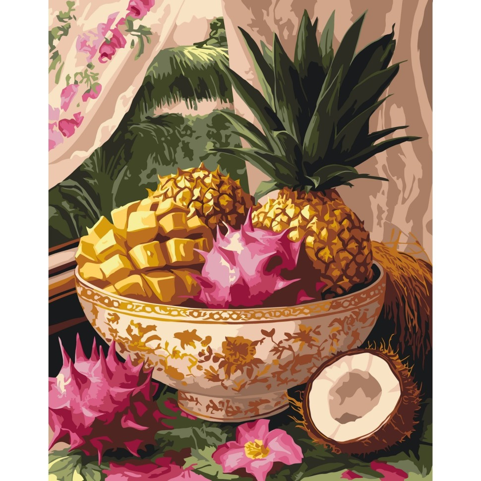 Картина за номерами "Тропічні дари" 12058-AC 40х50 см Картина за номерами "Тропічні дари" 12058-AC 40х50 см