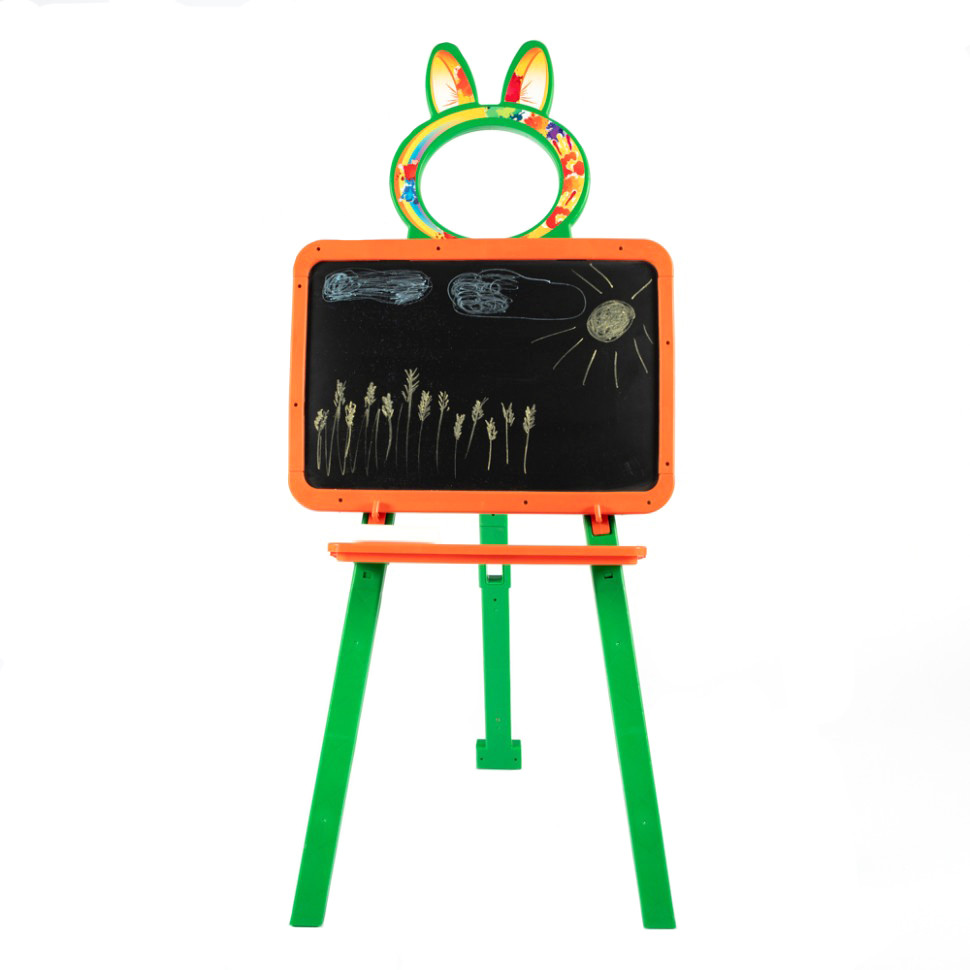 Розвиваюча дошка для малювання магнітна 013777/3 оранжево-зелена Розвиваюча дошка для малювання магнітна 013777/3 оранжево-зелена