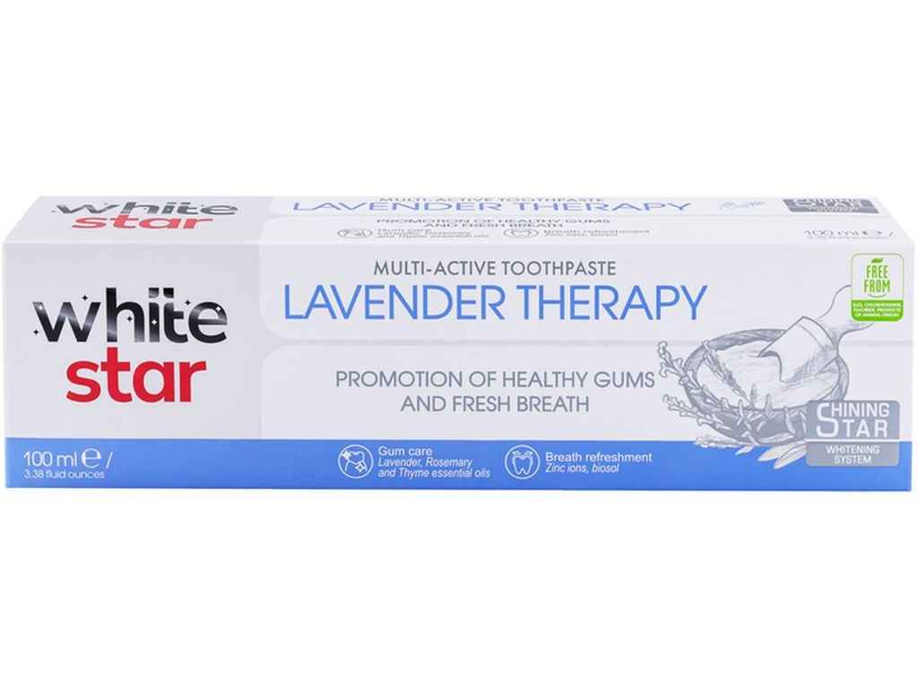 Зубна паста 100мл Lavender Therapy ТМ WHITE STAR Зубна паста 100мл Lavender Therapy ТМ WHITE STAR