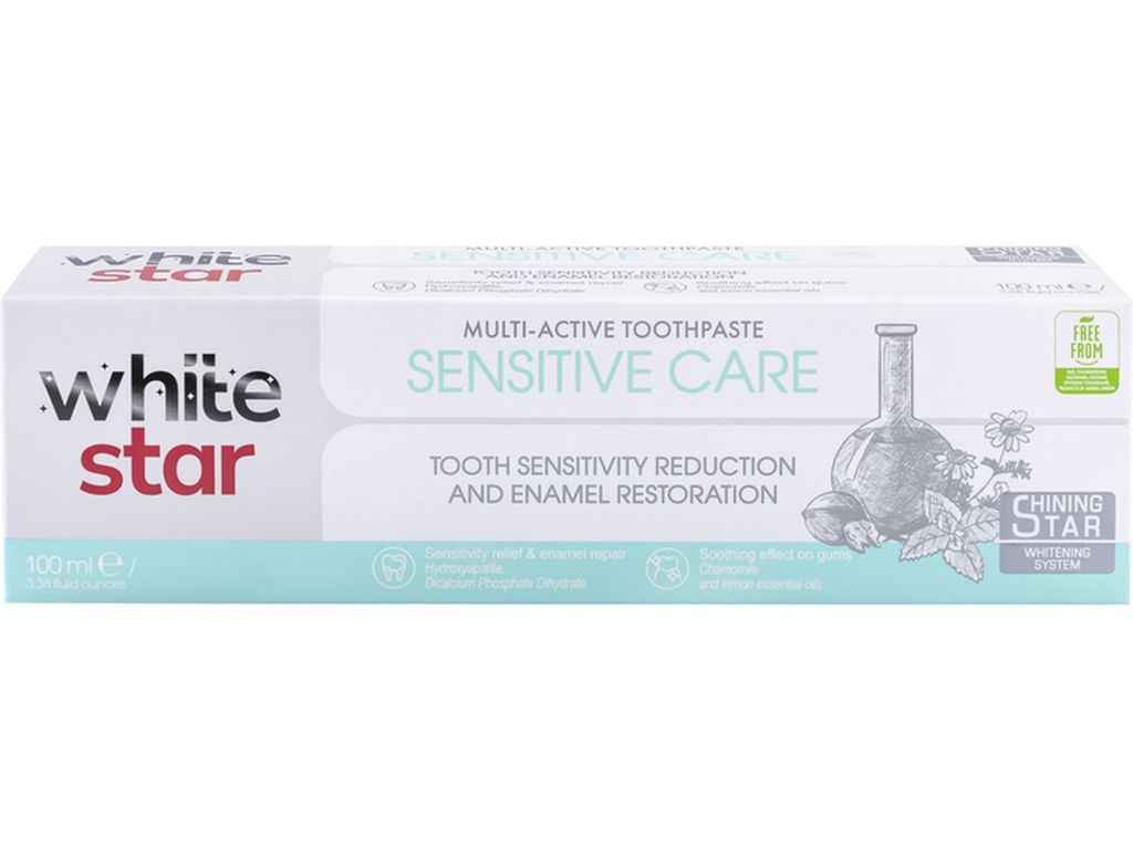 Зубна паста 100мл Sensitive Care ТМ WHITE STAR Зубна паста 100мл Sensitive Care ТМ WHITE STAR