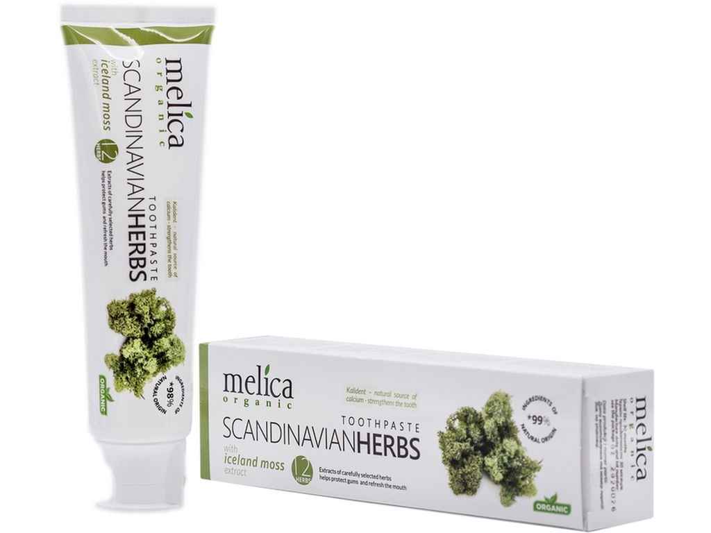 Зубна паста 100мл Лікувальні трави Скандинавії ТМ MELICA ORGANIC Зубна паста 100мл Лікувальні трави Скандинавії ТМ MELICA ORGANIC