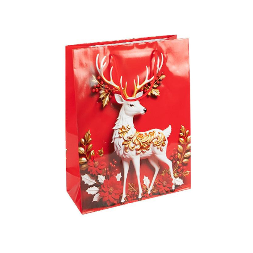 Пакет подарочный "Новый год" 2578-2 размер 18х21,5х8 см Пакет подарочный "Новый год" 2578-2 размер 18х21,5х8 см