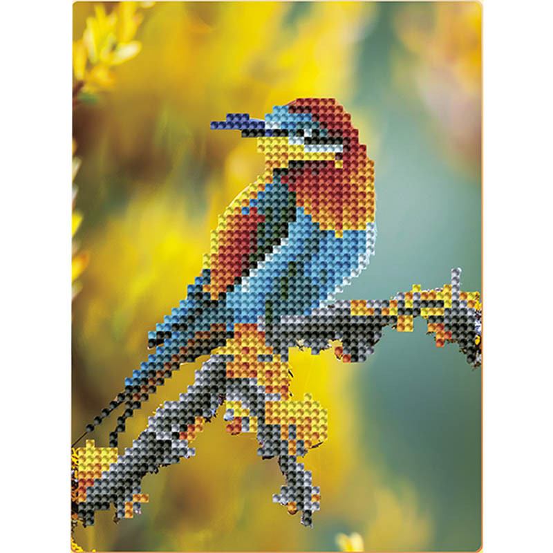 Алмазная мозаика "Птица" DM3004 с мольбертом 17x22.5 см Алмазная мозаика "Птица" DM3004 с мольбертом 17x22.5 см