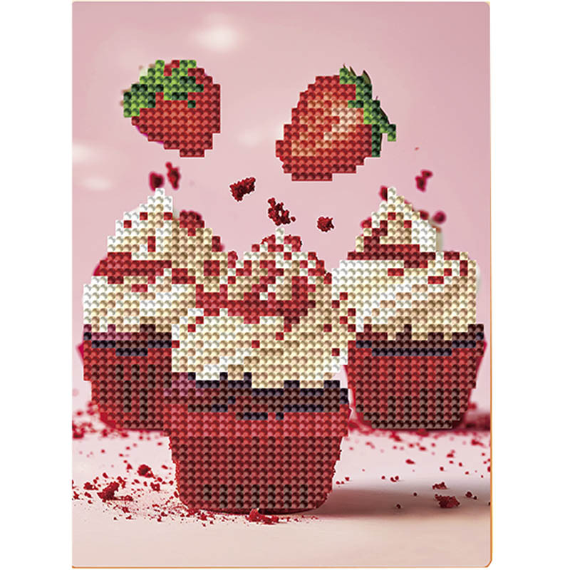 Алмазная мозаика "Красный бархат" DM3006 с мольбертом 17x22.5 см Алмазная мозаика "Красный бархат" DM3006 с мольбертом 17x22.5 см