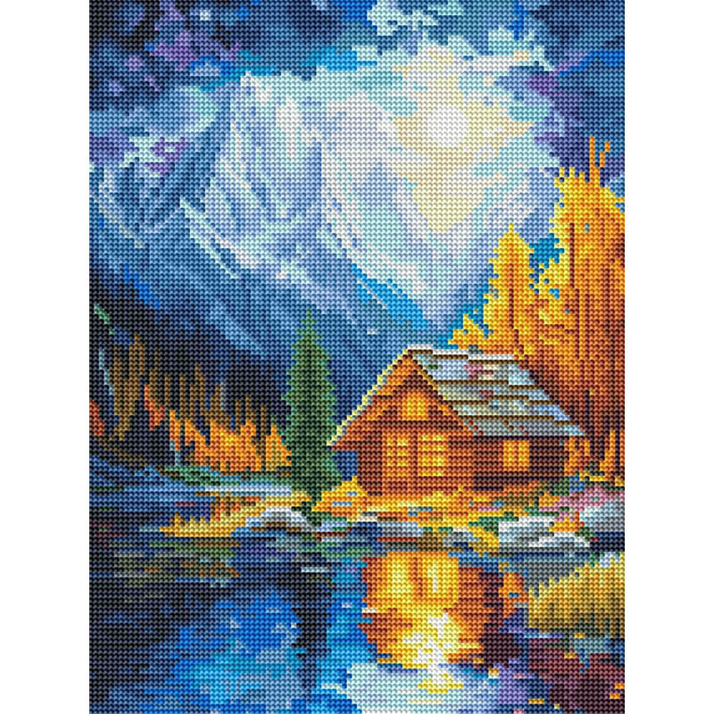 Алмазна мозаїка "Місячний вечір" DBS54203, 30х40 см Алмазна мозаїка "Місячний вечір" DBS54203, 30х40 см