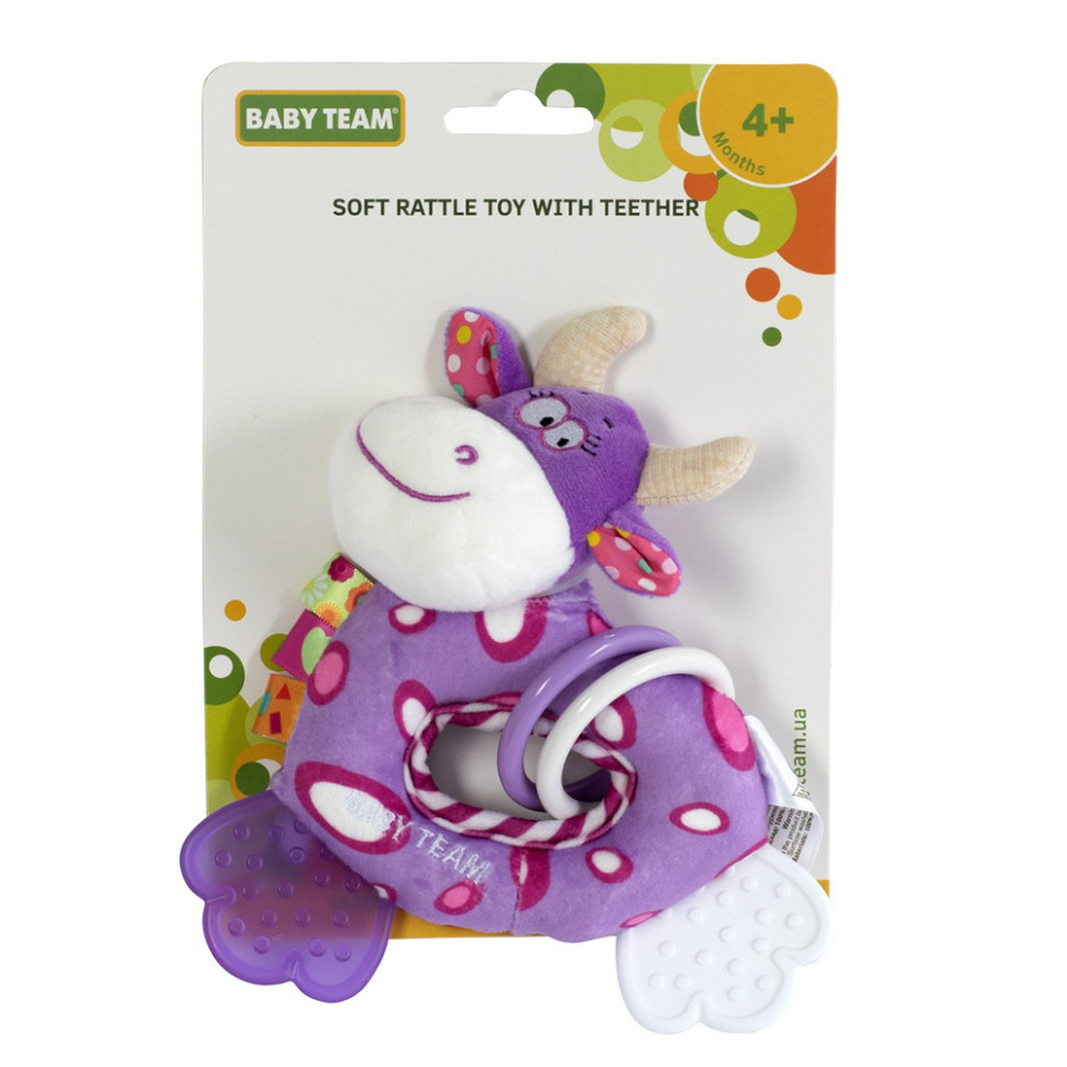 Дитяча брязкальце з прорізувачем "Жираф" 8515_фіолетовий_жирафик Дитяча брязкальце з прорізувачем "Жираф" 8515_фіолетовий_жирафик