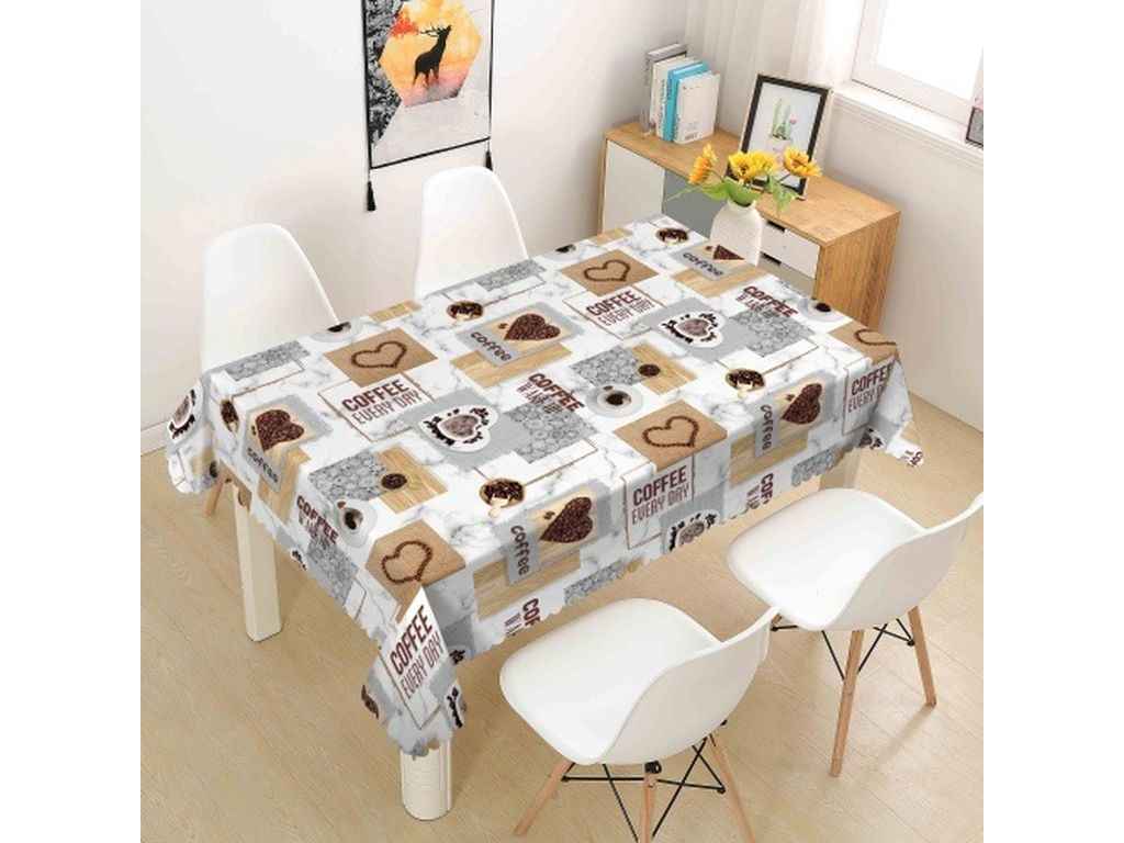 Скатертина силіконова GEL ES1333-1 1,35*1,5м ТМ DARIANA Скатертина силіконова GEL ES1333-1 1,35*1,5м ТМ DARIANA