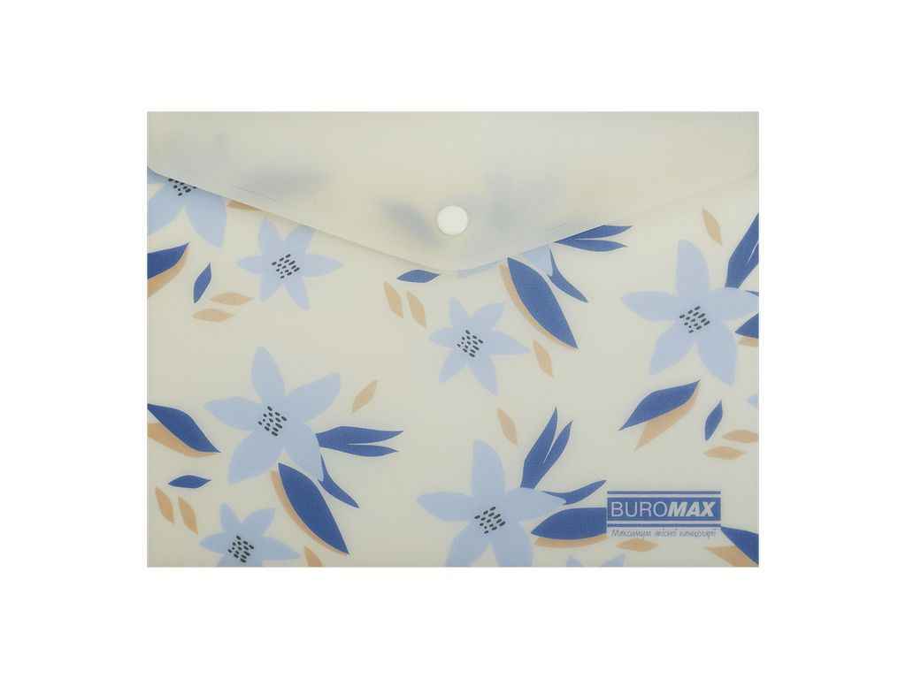 Папка на кнопці конверт ARABESKI А5 пластик маренго ТМ BUROMAX Папка на кнопці конверт ARABESKI А5 пластик маренго ТМ BUROMAX