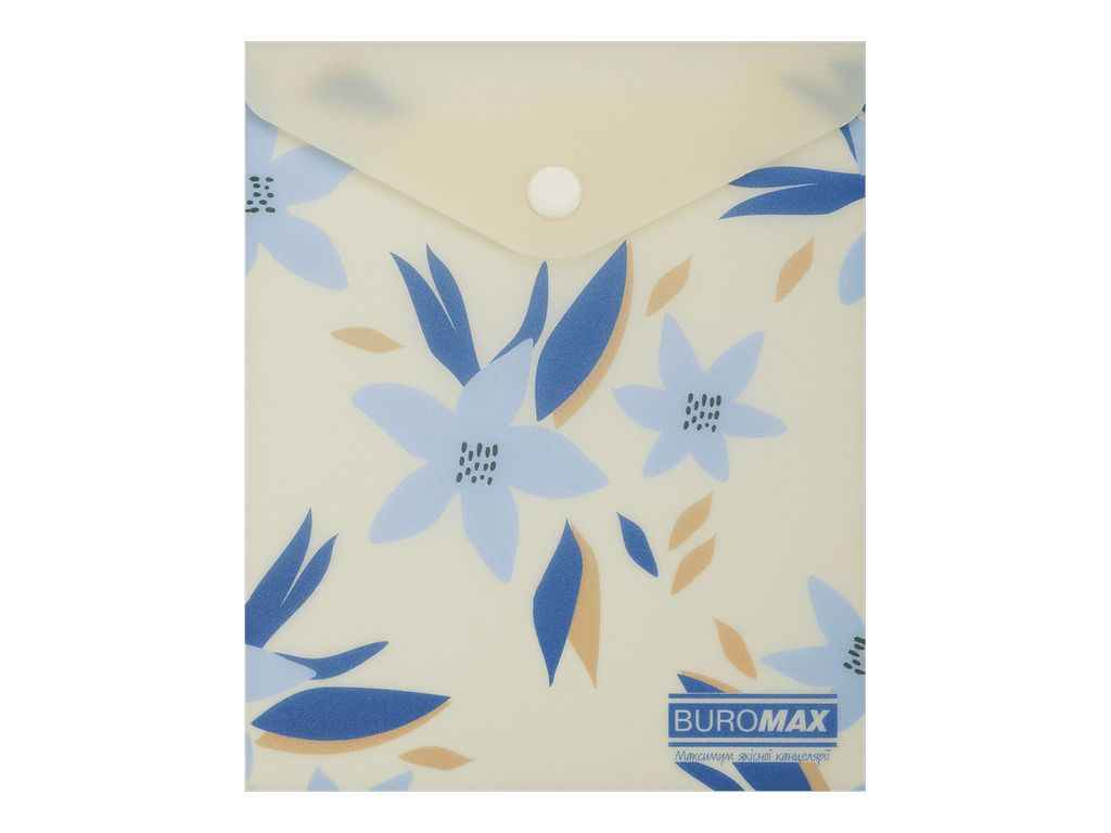 Папка на кнопці конверт ARABESKI А6 пластик маренго ТМ BUROMAX Папка на кнопці конверт ARABESKI А6 пластик маренго ТМ BUROMAX