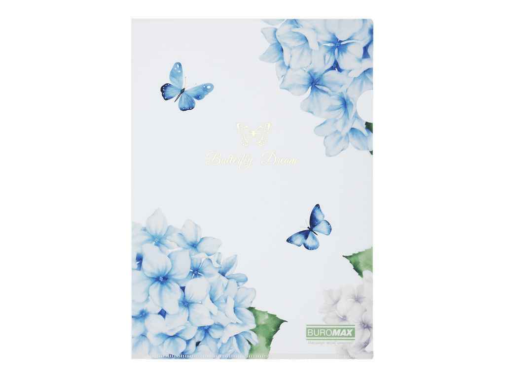 Папка-куточок ARABESKI А4 пластик прозорий ТМ BUROMAX Папка-куточок ARABESKI А4 пластик прозорий ТМ BUROMAX