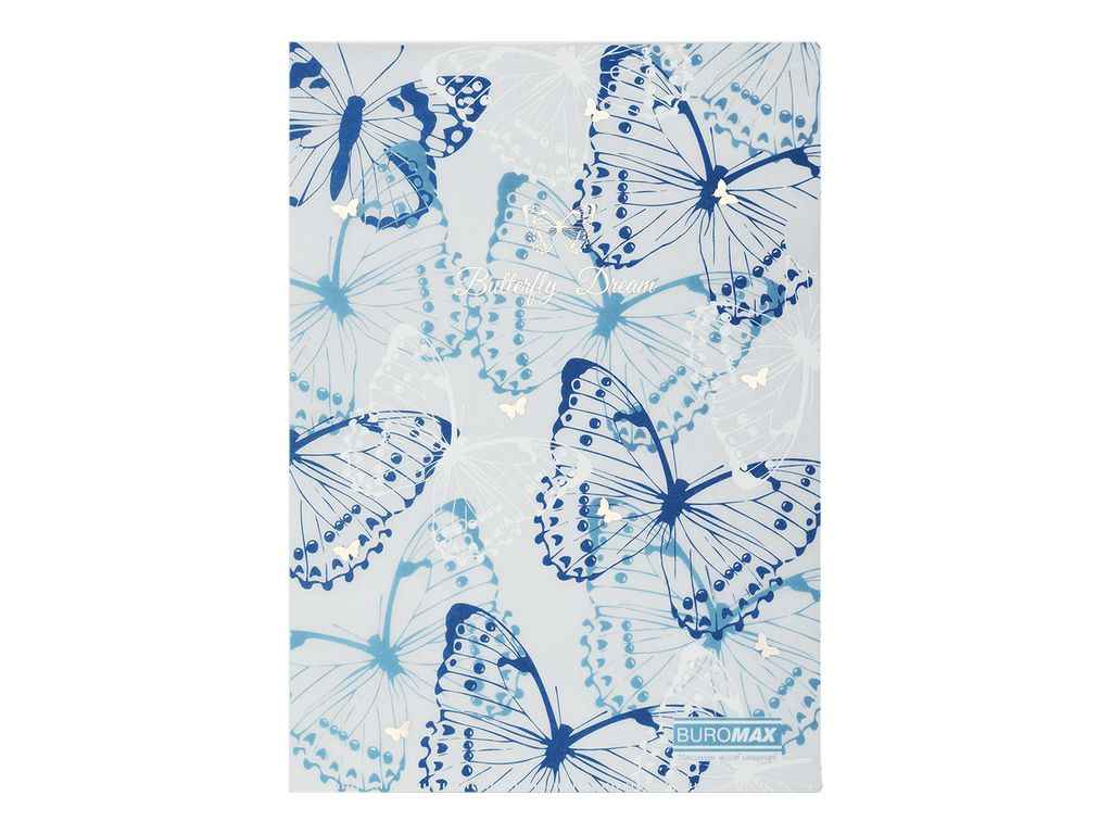 Папка-куточок ARABESKI А4 пластик синій ТМ BUROMAX Папка-куточок ARABESKI А4 пластик синій ТМ BUROMAX