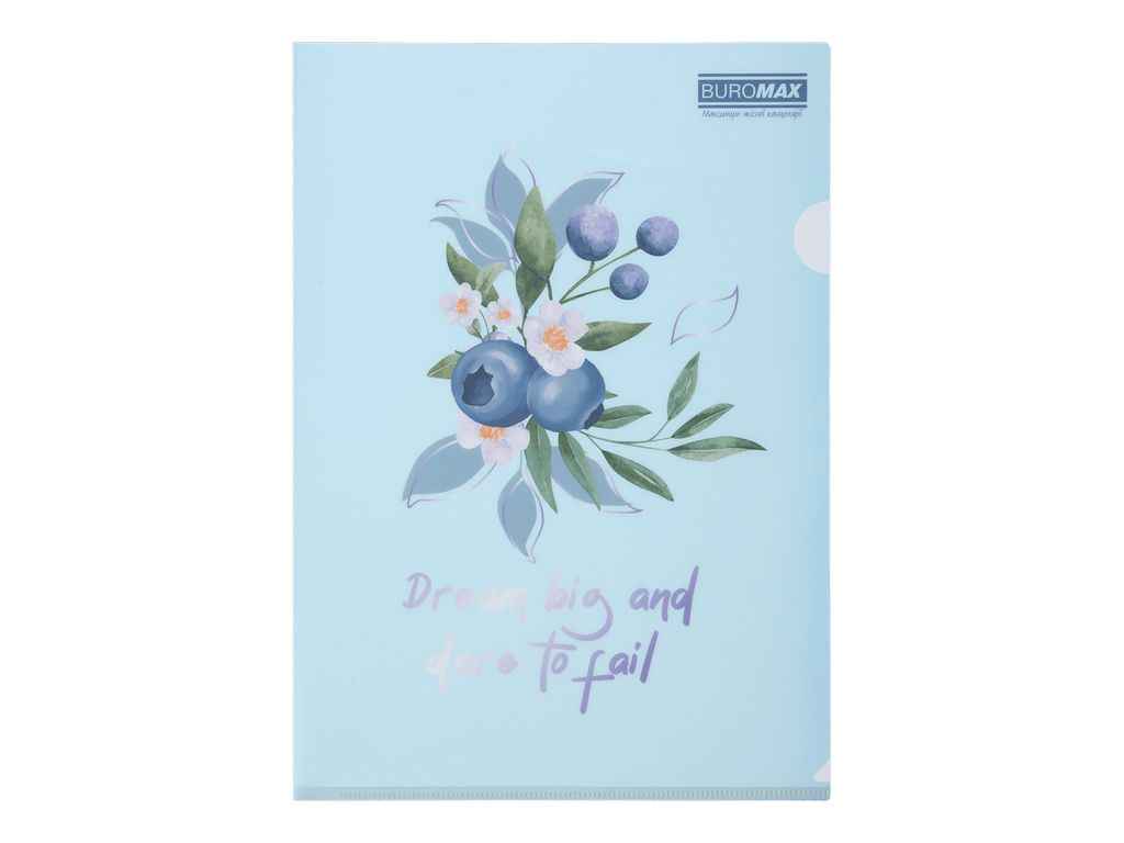 Папка-куточок ARABESKI А4 пластик чароіт ТМ BUROMAX Папка-куточок ARABESKI А4 пластик чароіт ТМ BUROMAX